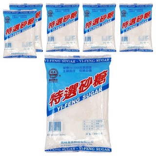 義峰食品 特選砂糖, 500g, 6包