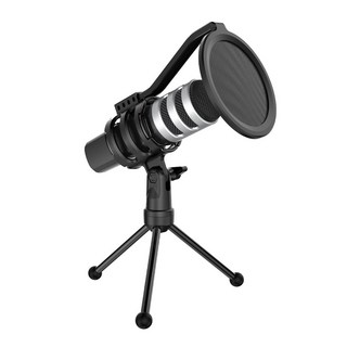 마타스튜디오 C10 방송용 녹음용 USB 스탠드 콘덴서 마이크, 블랙