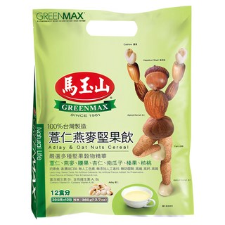 馬玉山 薏仁燕麥堅果飲, 360g, 1袋