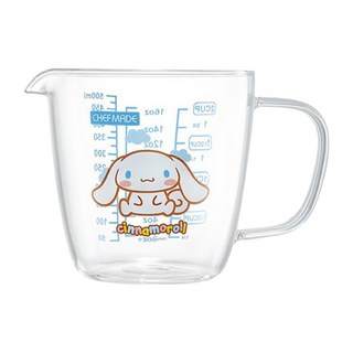 CHEFMADE 學廚 玻璃量杯 帶把手設計, 大耳狗 透明色, 500ml, 1個