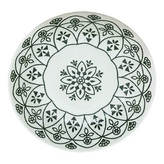 M-mode 摩洛哥風格瓷盤 - 白, 20.5 x 4cm, 白色, 1個