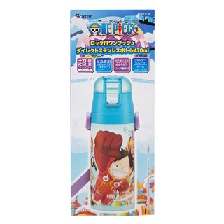 Skater 超輕量彈蓋直飲式保冷不鏽鋼水壺 230 x 直徑68mm, 海賊王, 470ml, 1個