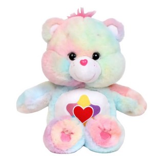 Care Bears 彩虹愛心熊絨毛玩偶 27cm, 混合顏色, 1入