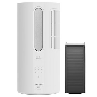 [10% 환급가전] 파세코 25년형 14.6㎡ 미니 프리미엄 창문형에어컨 실버 PWA-M3500PS 방문설치, 기본+이지핏 추가키트 98cm