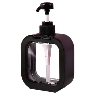 더뉴커머스 사각 다용도 디스펜서 500ml, 블랙, 1개