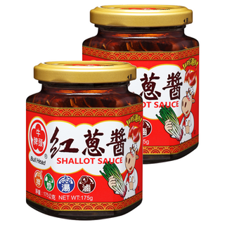 牛頭牌 紅蔥醬, 嚴選台灣在地紅蔥頭, 無豬油成分, 不添加防腐劑, 175g, 2罐