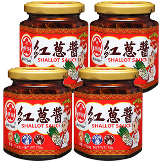牛頭牌 紅蔥醬, 嚴選台灣在地紅蔥頭, 無豬油成分, 不添加防腐劑, 175g, 4罐