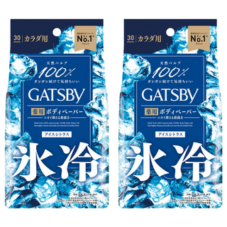 GATSBy 日本原裝進口 體用抗菌濕巾 極凍冰橙, 2包, 30張