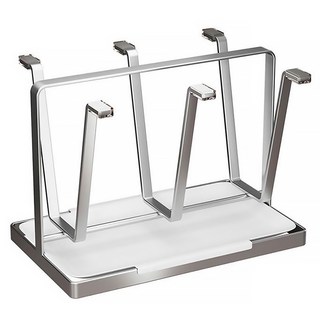 Living Gonggam 不鏽鋼多功能杯架瀝水架, 銀, 1個