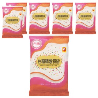 台糖 精製特砂 500g x 6包 (砂糖、白糖、烘焙適用)