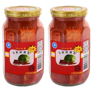 正昇食品 五香辣乳 四川名產, 460g, 2罐