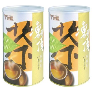 T世家 台灣極品凍頂烏龍茶, 南投海拔600公尺, 炭焙香, 冷泡熱泡皆可, 300g, 2罐, 1入