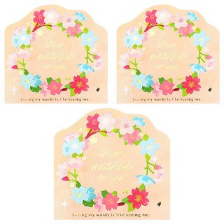 櫻樹下的祝福 萬用卡 花環錦簇 3組, 花環錦簇 多色