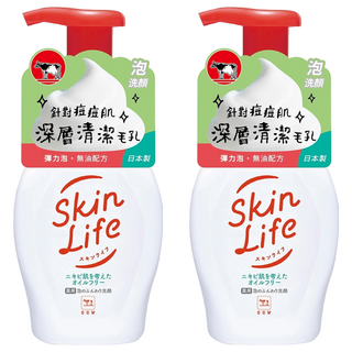 COW STYLE 牛乳石鹼 Skin Life 滋卿愛 泡洗顏，濃密彈力泡，洗後滋潤不緊繃, 160ml, 2件