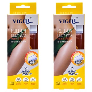 VIGILL 婦潔 除毛滾輪蜜糖熱蠟, 150g, 2瓶