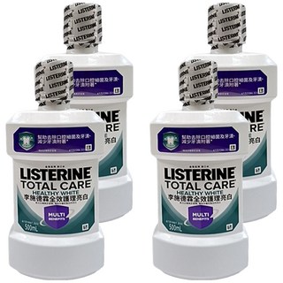 LISTERINE 李施德霖 亮白漱口水, 500ml, 4瓶