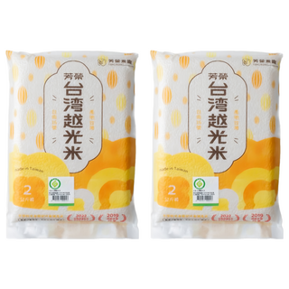 芳榮米廠 台灣越光米, 2kg, 2包, CNS一等