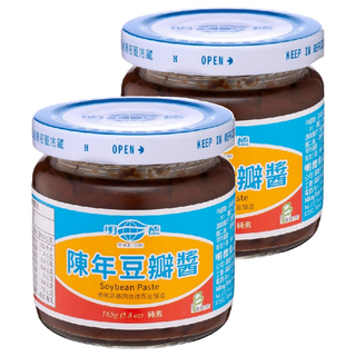 明德 陳年豆瓣醬 165g (5.8 oz) 使用非基因改造黃豆釀造 素, 2罐