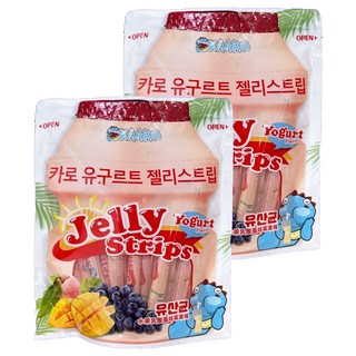 KAARO 水果乳酸菌風味果凍條，獨立小包裝，含優質乳酸菌, 水果乳酸菌風味, 600g, 2袋