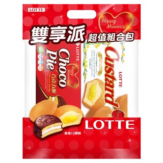 LOTTE 樂天 雙享派超值組合包, 1袋, 306g
