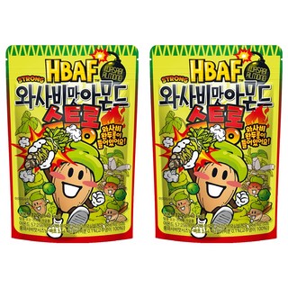HBAF 杏仁果 濃芥末口味, 2包, 120g