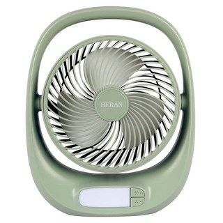 HERAN 禾聯 USB充電桌面立扇, 綠色, HUF-07GL310