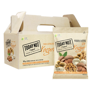 TODAY NUT 優格風味堅果隨身包禮盒 20g*30包入 綜合堅果 健康零食, 1盒
