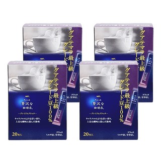 AGF 微奢華咖啡店 咖啡 藍, 2g, 20條, 4盒