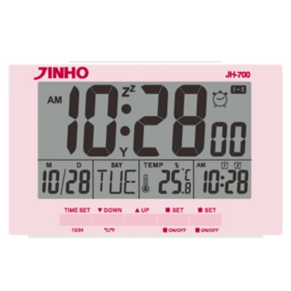 JINHO 京禾 數位電子鐘 JH-700, 粉色
