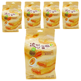 巧戀流芯蛋酥-鹹蛋黃味, 140g, 6袋