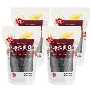 茂喜食品 台灣契作 台南三號青仁黑豆 台灣在地友善耕種 農藥殘留檢測合格, 600g, 4包