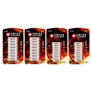 Swiss Advance AA電池 8入 + AAA電池 8入 套組, 2套