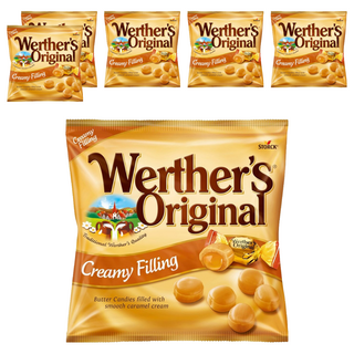 Werther's Original 道地的偉特 焦糖夾心鮮奶油糖, 80g, 6袋