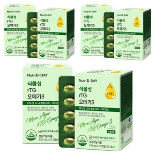 Nutri D-DAY 微藻素食rTG Omega3膠囊, 60顆, 6盒