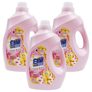 白蘭 超濃縮洗衣精 蘊含熊寶貝馨香精華 大自然馨香, 2.5kg, 3桶