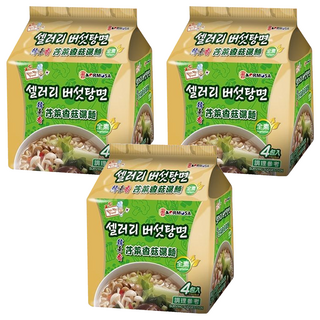 KORMOSA 韓寶 韓素香芹菜香菇湯麵 Q彈麵條 全素, 12包