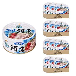 同榮 水煮鮪魚, 180g, 12罐