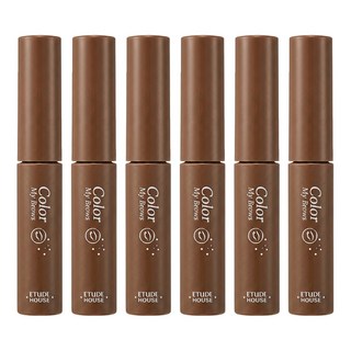 ETUDE 眉飛色舞染眉膏 4.5g, 04 NaturalBrown, 6個