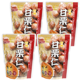 康健生機 有機甘栗仁, 嚴選天津甘栗製作 口感鬆軟綿密, 150g, 4包