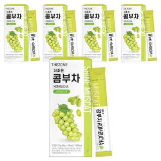 Better Health 康普茶沖泡粉條 晴王麝香葡萄風味, 5g, 10條, 5盒