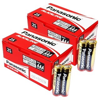Panasonic 鹼性AAA電池, 2入, 40個