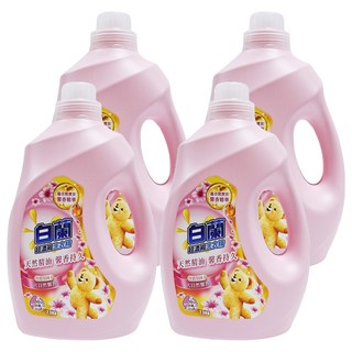 白蘭 超濃縮洗衣精 蘊含熊寶貝馨香精華 大自然馨香, 2.5kg, 4瓶