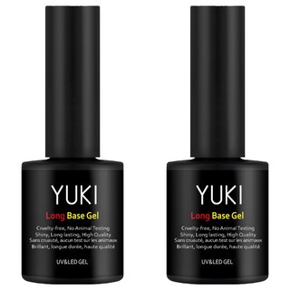 YUKI SIGNATURE 長效底膠, 2個, 黑色, 10g