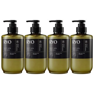 RYO 呂 男用強韌蘊髮洗髮精 佛手柑&薰衣草香, 515ml, 4個