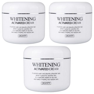 JIGOTT 保濕修護面霜 亮白, 100ml, 3罐
