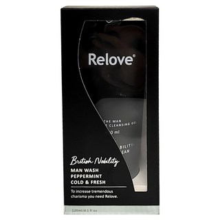 Relove男性專用私密潔淨凝露-英國紳士, 涼感洗淨, 120ml, 1條