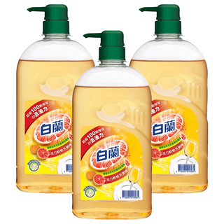 白蘭 活力鮮柚洗碗精, 1kg, 3瓶