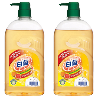 白蘭 活力鮮柚洗碗精, 1kg, 2瓶