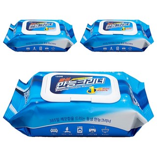 동성만능크리너 세정티슈 캡형 120p, 3개