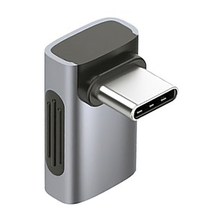 HAGiBiS 海備思 Type-C轉接頭 L型中彎, 24mm, 1個, 深空灰